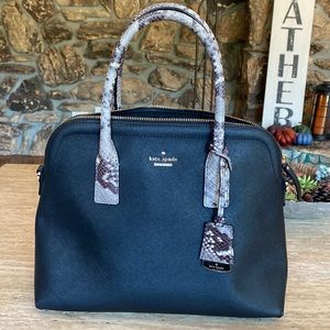Kate Spade New York handbag with reptile detailing